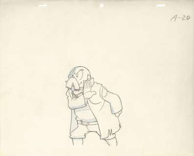 Osamu Tezuka Hand-Drawn Anime Genga "Phoenix 2772" Higeoyaji 1 | Mandarake (Big Web)