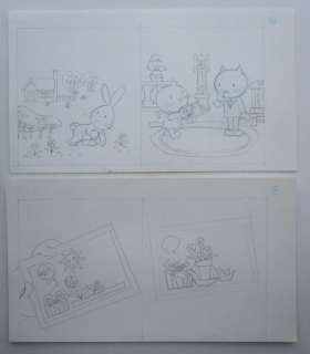 Ray Goossens (Studio) | Ray Goossens (Studio) - MUSTI - Originele pagina (potlood versie) (p.6+7) - Musti is jarig - (2003) | Catawiki