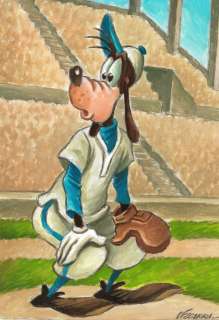 Joan Vizcarra | Goofy Baseball Player - Original Painting - Joan Vizcarra Signed - Original Artwork - Acrylic Art | Catawiki