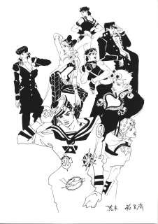 Hirohiko Araki Reproduction Illustration "JoJo’s Bizarre Adventure" | Mandarake (Big Web)