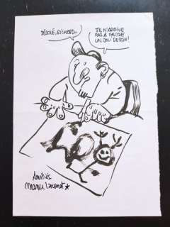 Larcenet | Larcenet, Manu - Dessin original dédicacé - Self portrait - (années 1990) | Catawiki