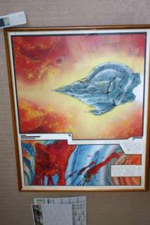 Druillet. Philippe. (Né En 1944). | DRUILLET. Philippe. . Â«Â SalammbôÂ Â». Gouache couleurs pour la page 58&h | Tessier Sarrou