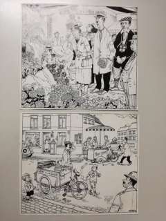 Buth - | Buth - 2 originele tekeningen De Malcontenten - Floraliën 1950 - Stad (periode 1947-1951) | Catawiki