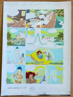 Henk Kuijpers | Franka - Originele inkleuring + zwartfilm voor Wordt Vervolgd - Page volante - (1985) | Catawiki