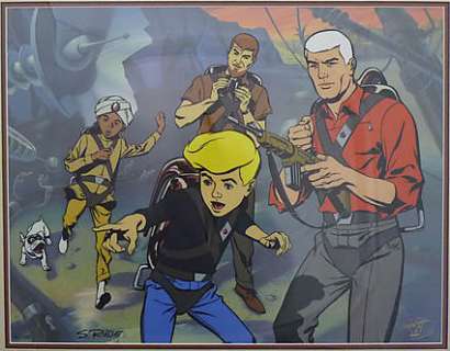 JONNY QUEST INVISIBLE MONSTER LIMITED CEL Production Cel