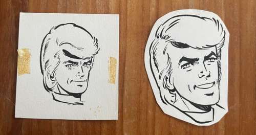 Tibet | Tibet - 2x Originele tekening - Portrait de Ric Hochet | Catawiki