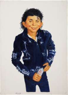 Richard Williams Mad #277 Michael Jackson Cover Original Art (EC, 1988). Is it "Bad" to be Mad? -