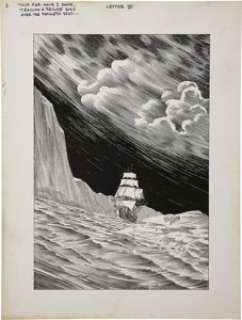 Bernie Wrightson Frankenstein Published Plate Illustration Original Art (1976). "Thus far have I gone, - | Heritage