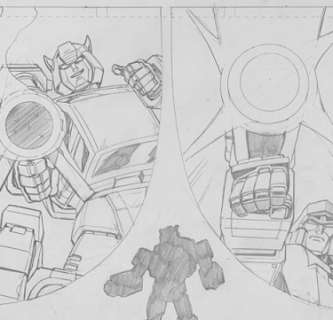 Transformers Shattered Glass Issue #4 Page #1 Bumblebee VS Megatron. Enter Goldbug! | Unreal Books