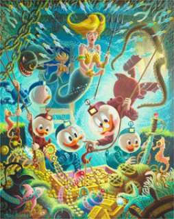 Carl Barks Makings of a Fish Story (No One Will Ever Believe This) Oil Painting Original Art (1988). Queen - | Heritage