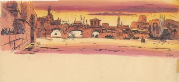 Jean-Claude Mézières | Valérian, Les astéroïdes de Shimballil, illustration | Galerie 9ème Art