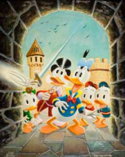 Carl Barks Scrooge’s Old Castle Painting #21-72 Original Art (1972). After his introduction in Four Color #178’s - | Heritage