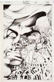 Alan Davis and Mark Farmer Legion of Super-Heroes #77 Brainiac 5 Cover Original Art (DC, 1996). Take a journey to -