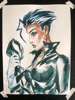 Pander Brothers - Christine Spar, aka Grendel - Mood 3 Watercolor