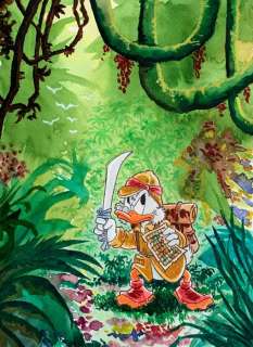 Julian Jordan | Uncle Scrooge - "The Jungle" - Original Colour Painting by Julian Jordan | Catawiki