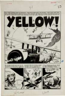 George Evans Two-Fisted Tales #41 Complete 7-Page Story "Yellow" Original Art (EC, 1955). It‘s courage -