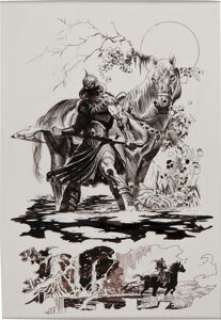 Arthur Suydam Frank Frazetta Death Dealer #4 Page 21 Original Art (Verotik, 1997). Here is a fantastic page by the -