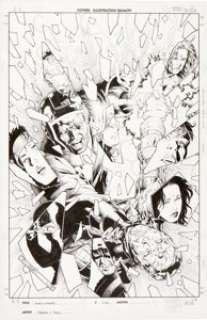 Jim Cheung and John Dell Young Avengers #5 Cover Original Art (DC, 2005). Who are the Young Avengers? In -
