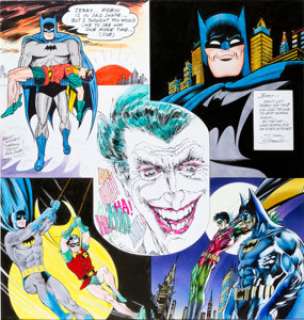 Jerry Robinson, Sheldon Moldoff, Dick Sprang, Murphy Anderson, and Neal Adams Batman, Robin, and Joker Full-Color -
