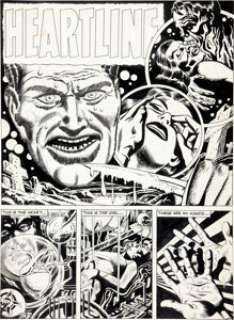 Manny Stallman and John Giunta Chamber of Chills Magazine #23 "Heartline" Title Page 1 Original Art -