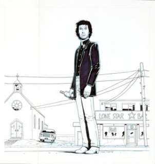 Steve Dillon Preacher Illustration Original Art (1998). Jesse Custer poses on the streets of Annville in this -