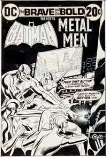 Nick Cardy The Brave and the Bold #103 Batman and the Metal Men Cover Original Art (DC, 1972). Much of -