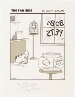 Gary Larson The Far Side Daily Comic Strip Original Art dated 9-14-85 (Chronicle Features 1985). As all - | Heritage
