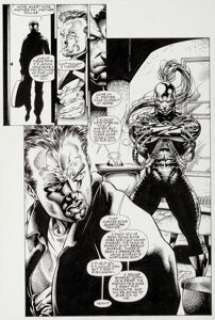 Travis Charest and Ray McCarthy WildC.A.T.s #9 Warblade Backup Story Splash Page #3 Original Art (Image, 1994). -