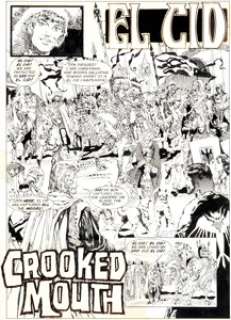 Gonzalo Mayo Eerie #70 "Crooked Mouth" Complete 10-Page Story Original Art (Warren, 1975). Mayo -