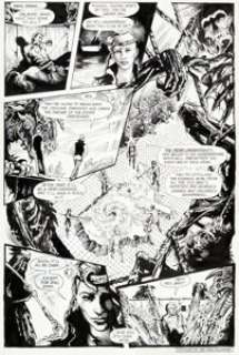 John Totleben Swamp Thing #48 Page 20 Original Art (DC, 1986). John Constantine is captured by the -