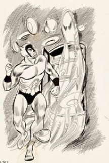 Bill Fraccio and Tony Tallarico Dracula #4 Cover Original Art, Color Production Art, and Comic Group of 3 -