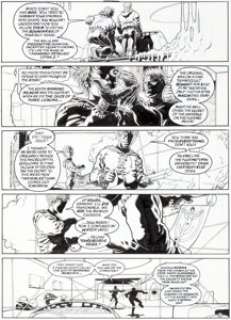 Frank Quitely and John Stokes The Invisibles #1 Story Page 5 Original Art (DC, 2000). Propulsive -