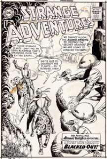Murphy Anderson Strange Adventures #144 Atomic Knights Cover Original Art (DC, 1962). Invading mole - | Heritage