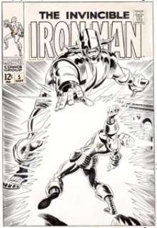 George Tuska and Frank Giacoia Iron Man #5 Cover Original Art (Marvel, 1968). Iron Man finds himself in a - | Heritage