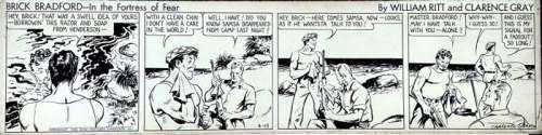 Clarence Gray | Clarence Gray - Brick Bradford original strip - EO - (1938) | Catawiki