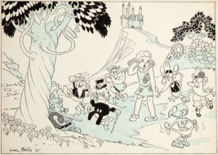 Carl Barks - Snow White and the Seven Dwarfs Disney Try-Out Illustration Original Art (1935). This is a - | Heritage