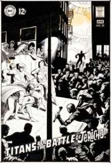 Nick Cardy Teen Titans #20 Cover "Titans Fit The Battle of Jericho" Original Art (DC, 1969). A -
