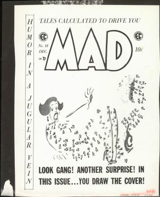EC Library Production Material-Cover Stat, MAD NO.18 | Russ Cochran