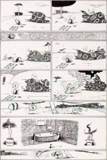 Bobby London Dirty Duck Comic Strip Original Art (c. 1970s). As with all of the original "Air -