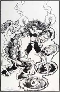 George Perez Ultraforce/Avengers Prelude #1 Cover Black Knight Original Art (Marvel, 1995). Having acquired -