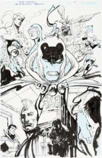 Mike Norton and Bill Sienkiewicz JSA 80 Page Giant #1 Splash Page 5 Original Art (DC, 2010)....