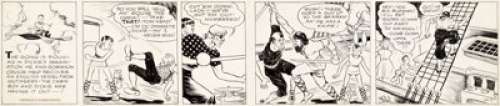 Milton Caniff Dickie Dare Daily Comic Strip Original Art dated 10-2-33 (Associated Press Syndicate, 1933). - | Heritage