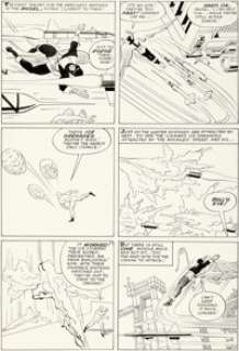 Jack Kirby and Paul Reinman X-Men #1 Story Page 20 Original Art (Marvel, 1963). ...