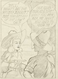 Edgar Church - Western Comic Story Panel Illustrations Original Art Group of 65 (c. 1940s).... (Total: 65 Original Art) | Heritage