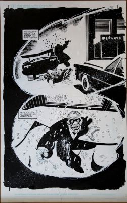 Frank Miller | Tavola originale per Sin City ‘Family Values’  pag.35. Cm.28 x 43. DARK HORSE. 1999-2000. | Art e Fumetto