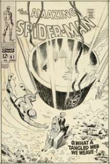 John Romita Sr. Amazing Spider-Man #61 Cover Original Art (Marvel, 1968).... | Heritage
