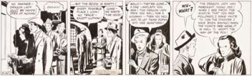 Milton Caniff Terry and the Pirates Dragon Lady Daily Comic Strip Original Art dated 5-30-39 (Chicago Tribune - N.... | Heritage