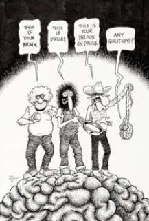 Paul Mavrides - Fabulous Furry Freak Brothers Illustration Original Art (1992)....