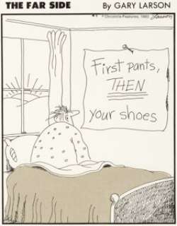 Gary Larson The Far Side Daily Comic Strip Gag Panel Original Art dated 4-7-83 (Chronicle Features, 1983).... | Heritage