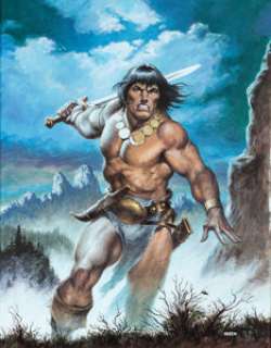  - Earl Norem Savage Sword of Conan #171 Cover Original Art (Marvel, 1990)....